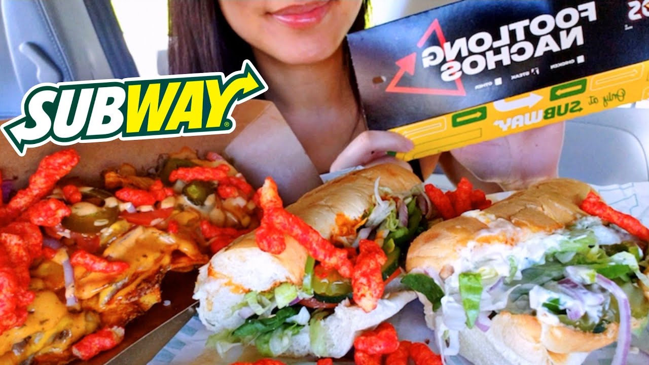 ASMR EATING SUBWAY HOT HONEY CHICKEN & TUNA SANDWICH MUKBANG 먹방 WHISPERING REAL TWILIGHT SHOW
