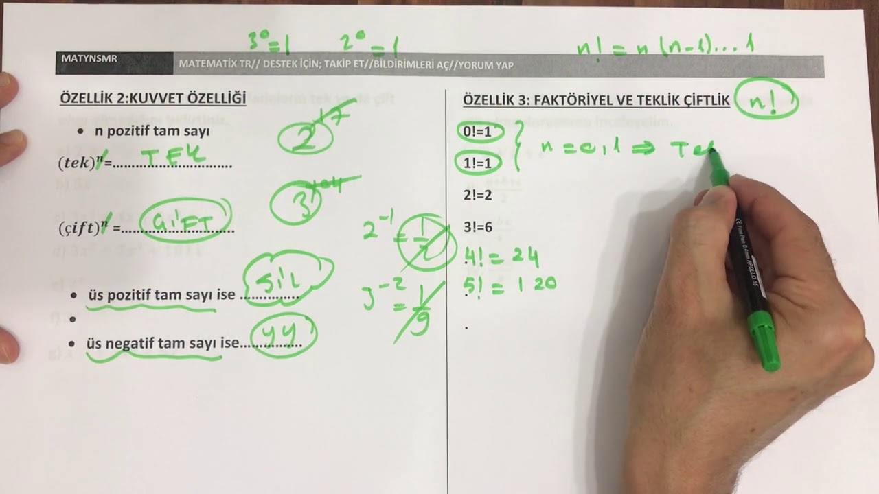 TEMEL KAVRAMLAR - 3 (Tek ve çift sayılar Konu anlatımı&soru çözümü)