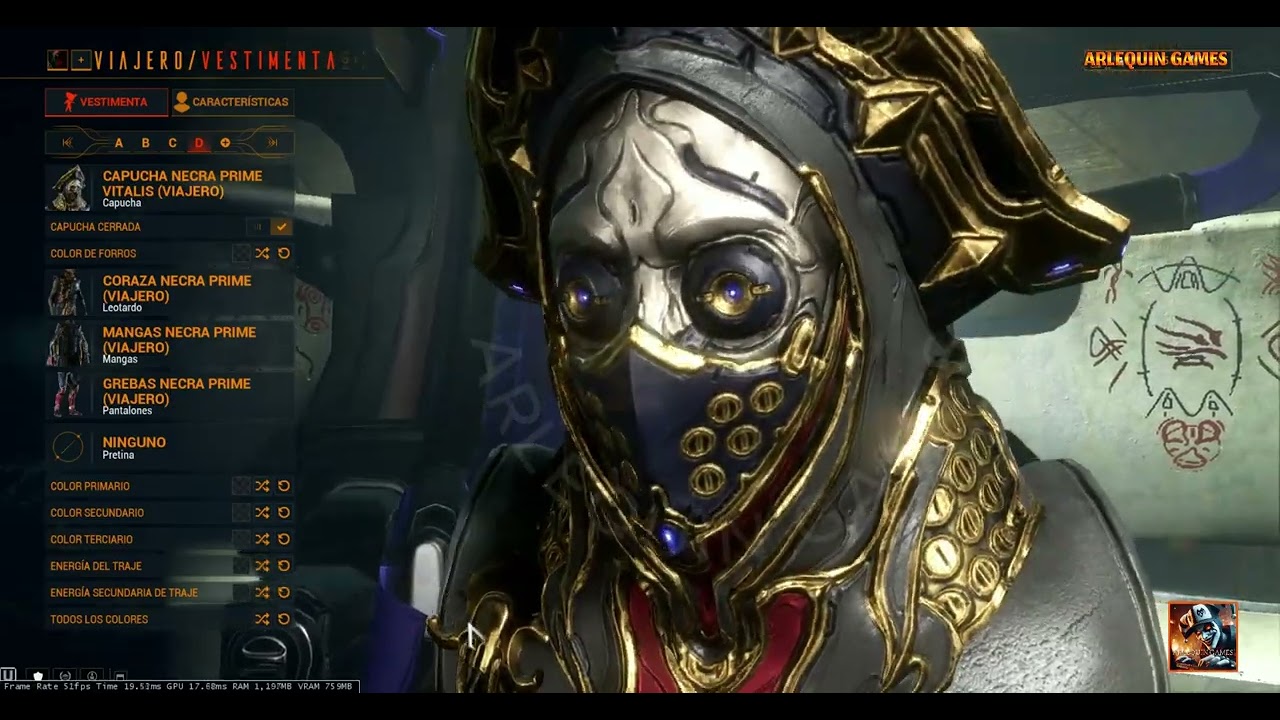 Outfits Prime | Oraxia Orokin | Necra Prime Operator
