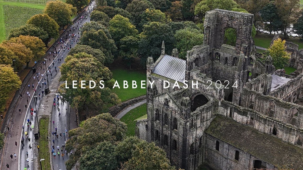 Leeds Abbey Dash 2024 by Drone (DJI Mini Pro 4) 4K