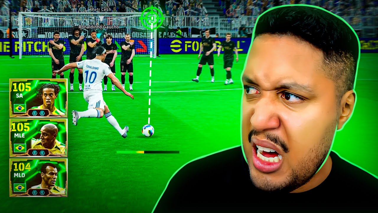 Muito RAGE na ESTREIA do novo RONALDINHO, ROBERTO CARLOS e CAFÚ da seleção 2002! - EFOOTBALL 2025