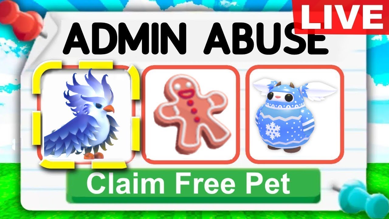Adopt Me Christmas Admin Abuse Event! LIVE