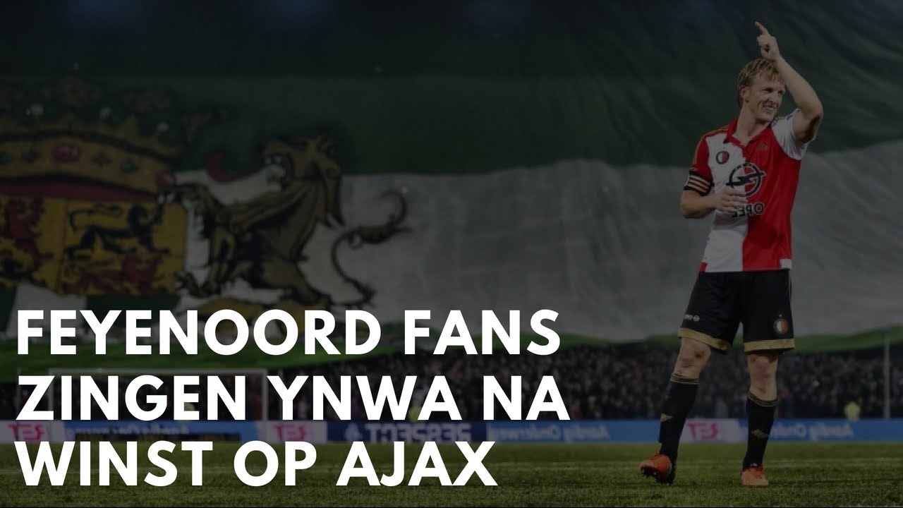 • Feyenoord fans zingen het YNWA na de bekerwinst tegen Ajax