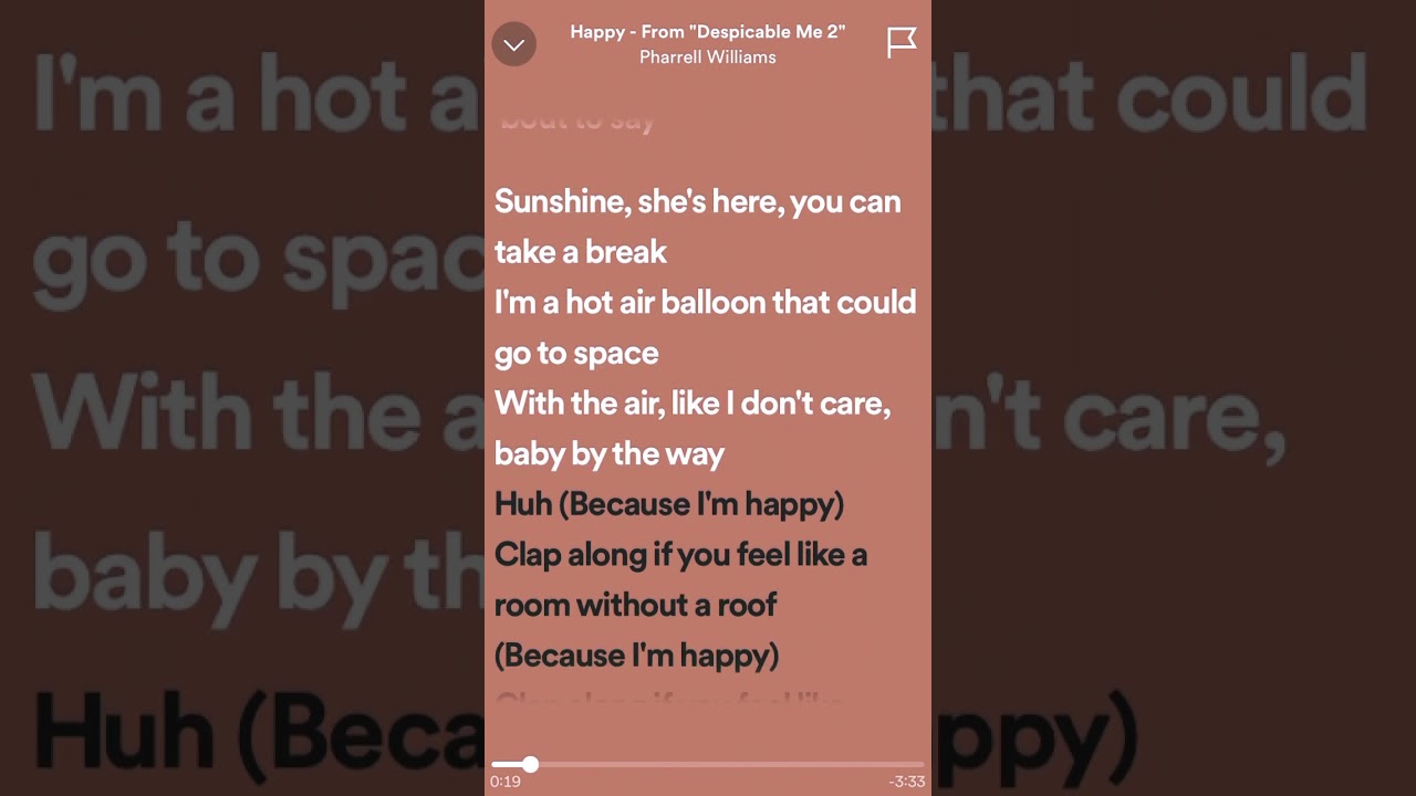 Happy | Pharrell Williams | Lyrics
