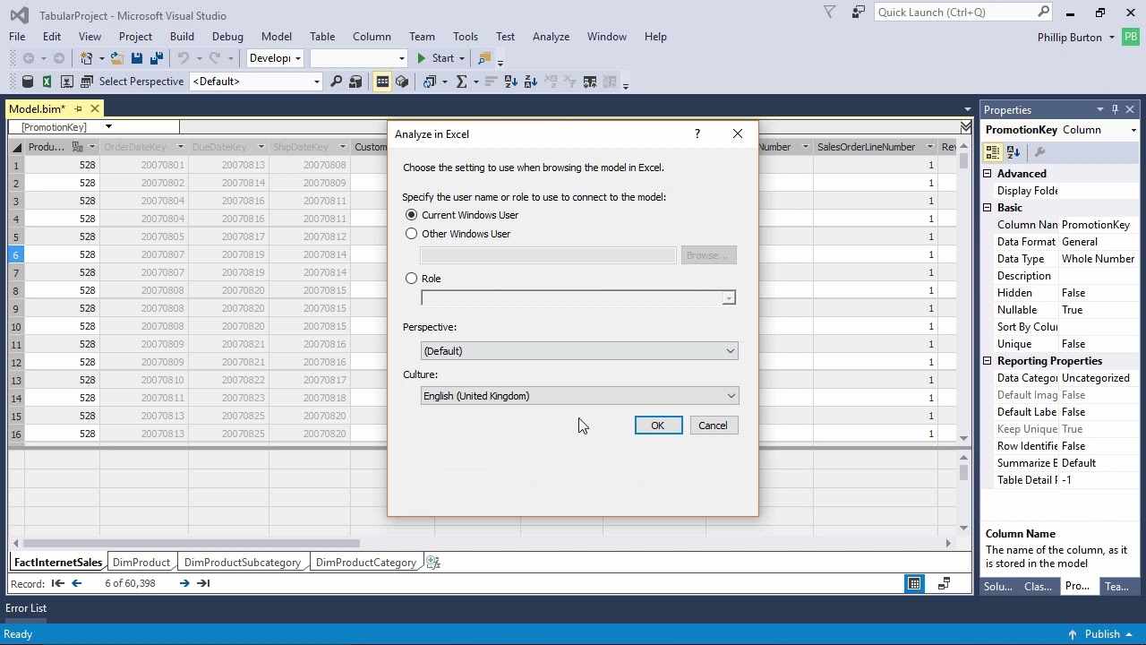 SSAS Tabular course - sample video