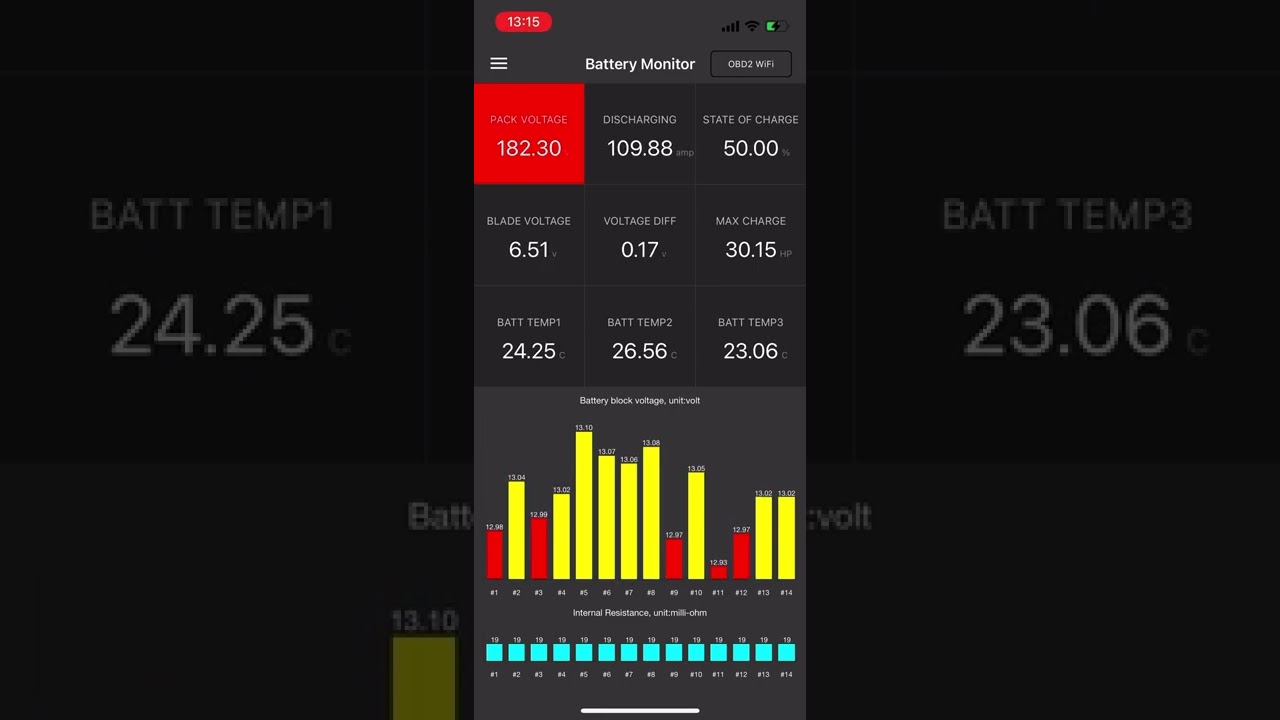 Dr.Prius App iOS - Testfahrt Toyota Prius 2 (BJ2003) HV Akku