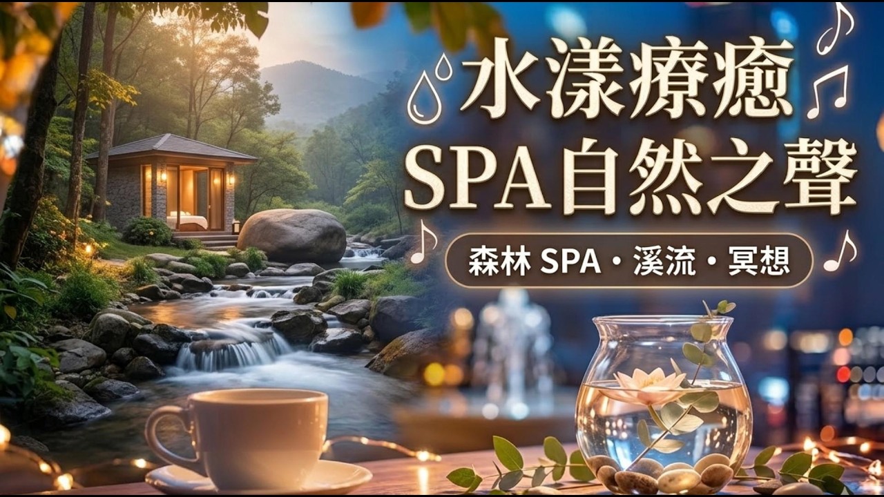 清透水晶琴與森林溪流：深層放鬆與 SPA 療癒音樂 | 432Hz 能量