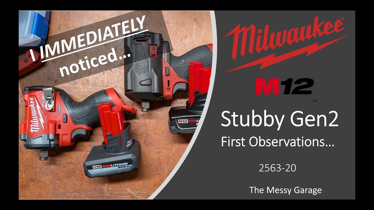 M12 Stubby Impact Gen2  - What I noticed IMMEDIATELY