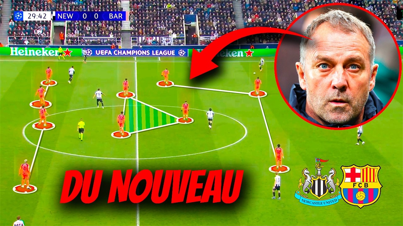 La TACTIQUE SURPRISE de Barcelone vs Newcastle | Masterclass de Hansi Flick