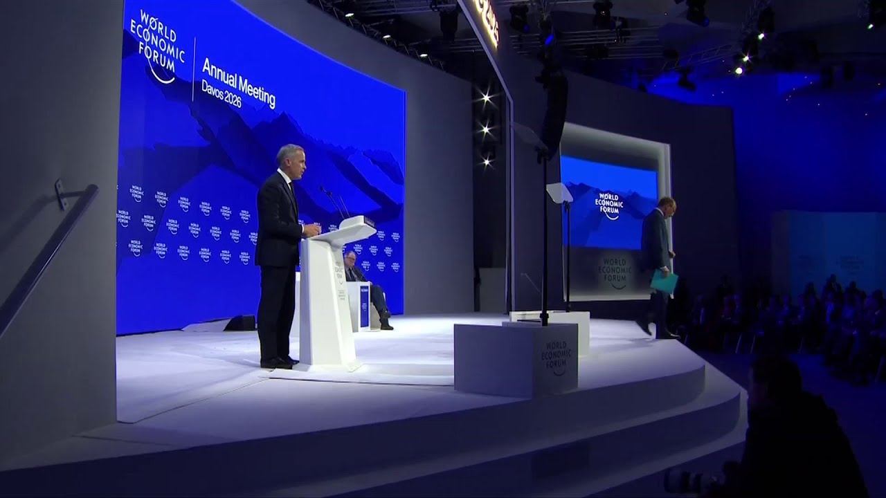 Speech heard around the world: Carney addresses World Economic Forum in Switzerland