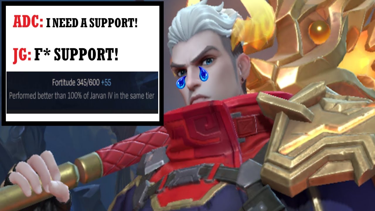 Wild Rift: JARVAN SUPPORT?! OMG REPORT IM AFK