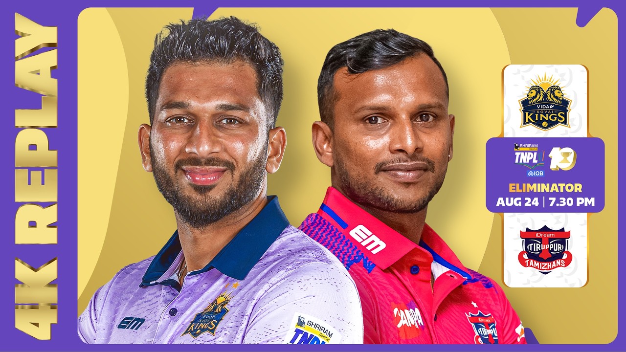 Watch Full Replay in 4K | Shriram Capital TNPL 2026 | M30 | Eliminator | VKK vs iDTT