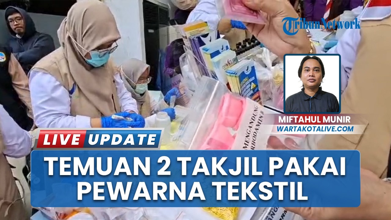 Sidak Pasar Takjil, Pemkot Jakbar Periksa 65 Jajanan, 2 Jenis Makanan Mengandung Pewarna Tekstil