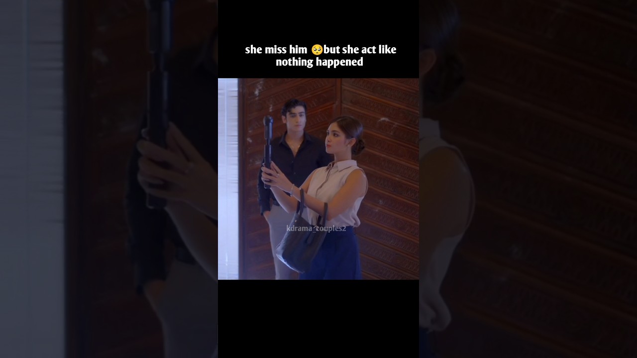 She miss him🥺but act like nothing happened 😭#theraininespa&ntilde;a #shorts