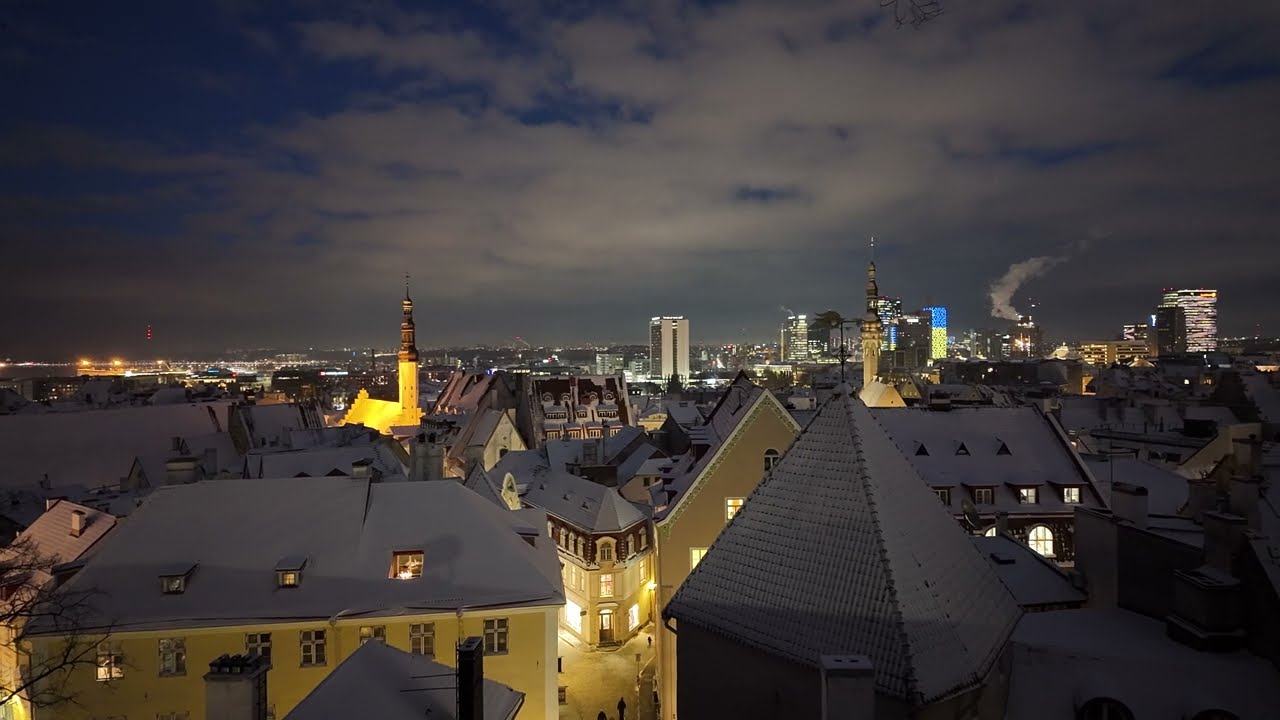 AWSOME Winter Tallinn City Centre Walking Tour 🇪🇪 Tallinn, Estonia 2026 | 4K Walking Tour