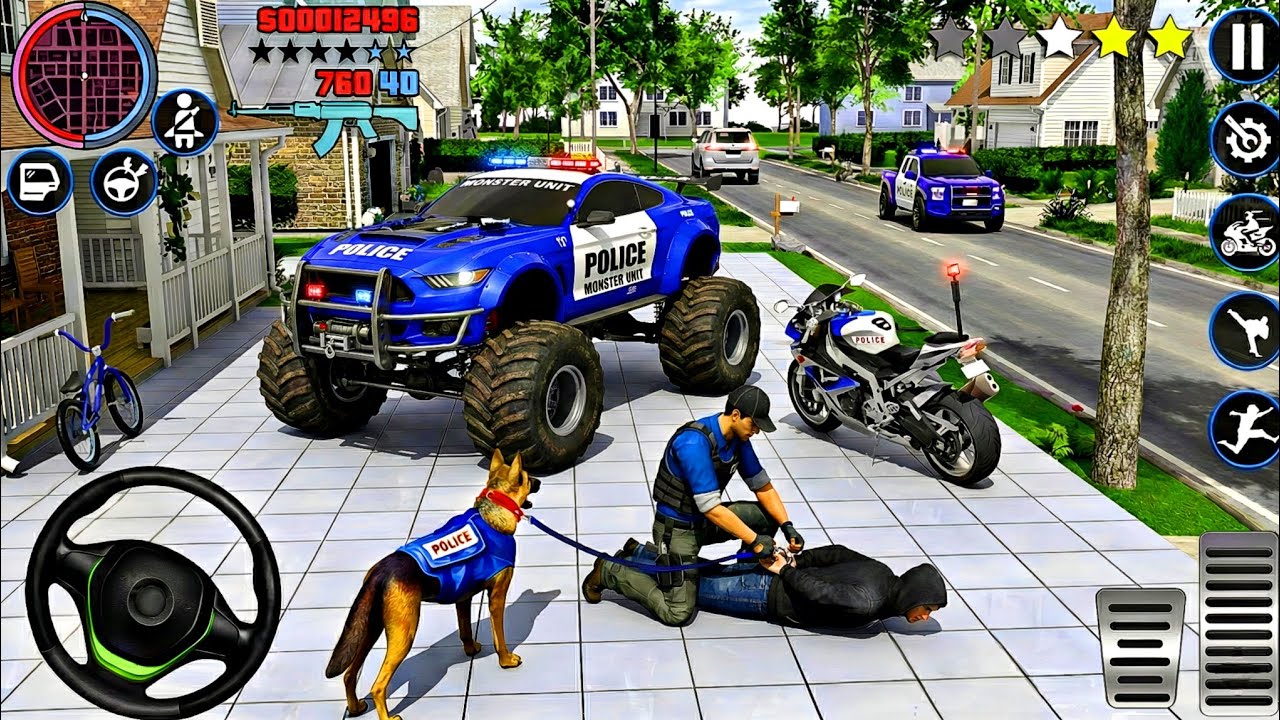 🚓Police Car Chase Simulator 3D Gameplay – Real City Cop Pursuit Gameplay | Super Police  (Android) 