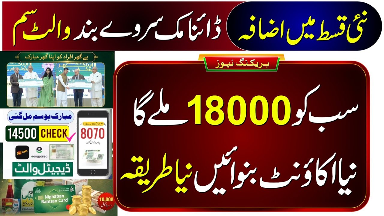 18000 BISP New Update Today | 8171 Ehsaas Program 2026 | Benazir Kafalat Wallet SIM | Paise Check 