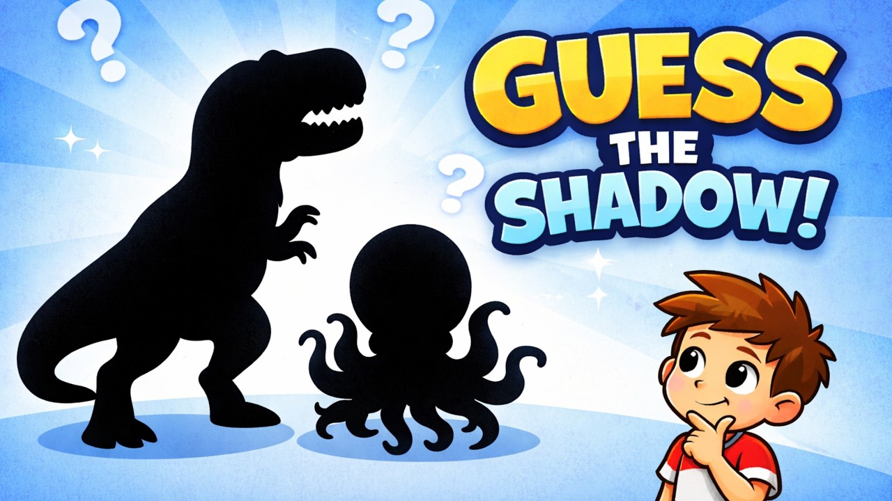 Can You Guess the Shadow? | Brain Game & Guessing Quiz for Kids | ThinkerToons Ep 17