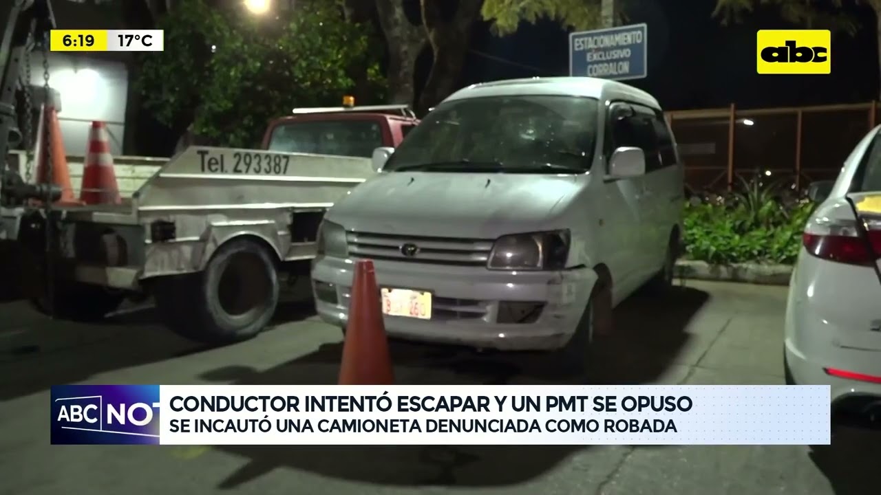 Conductor intentó escapar y un PMT se opuso