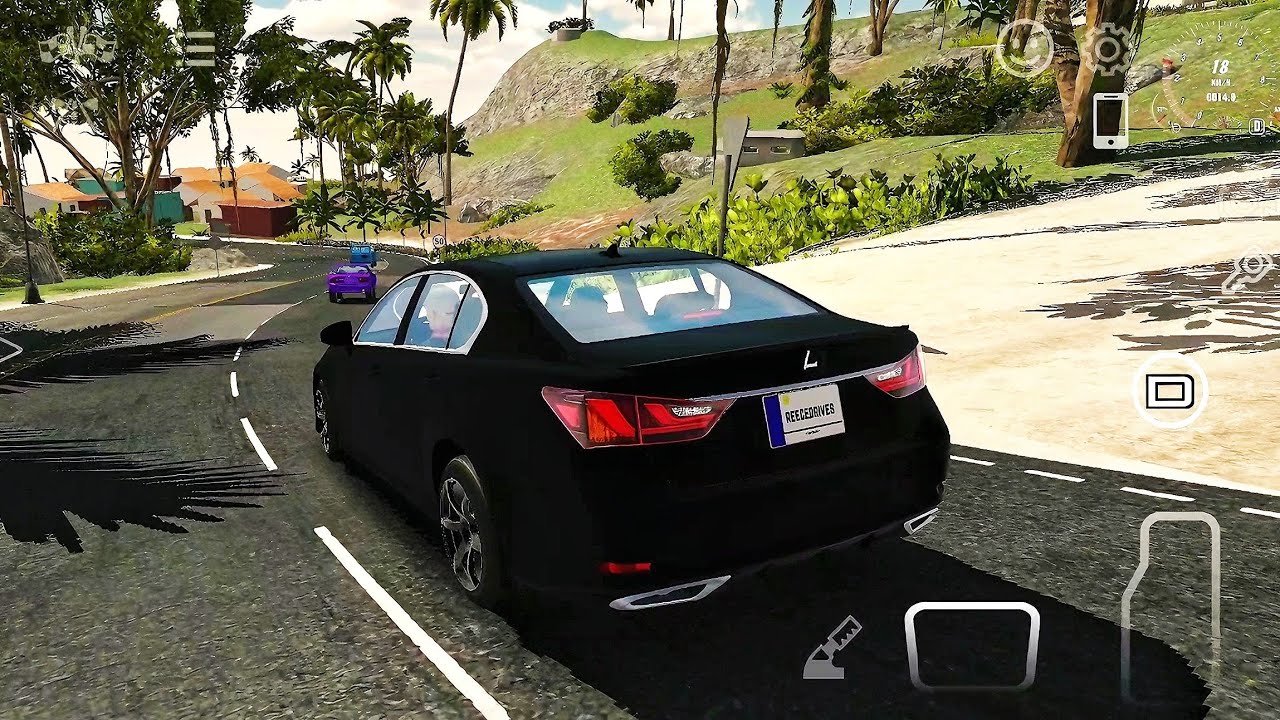 Car Parking Multiplayer: Lexus GS350 Luxury Sedan | Tropical Island to City Drive Gameplay