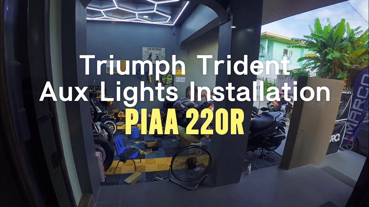 Triumph Trident 660 Aux Lights Upgrade | PIAA 220R | DJI Action 5 Pro | DJI Mic Mini