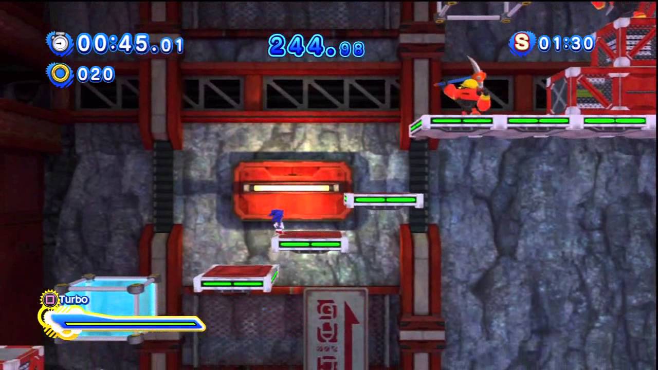 Sonic Generations - Planet Wisp Acte 2 - Défi 2 : Défi de chariot