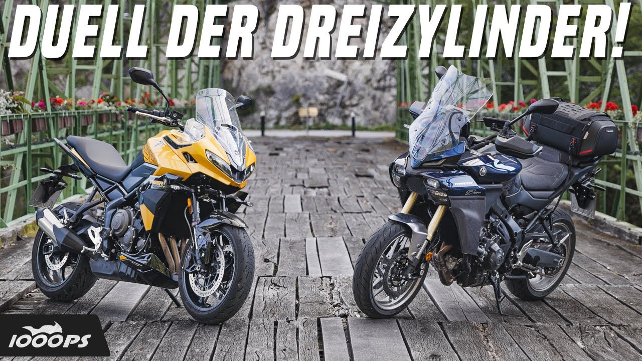 Welcher Dreizylinder reist besser? Yamaha Tracer 9 GT+ & Triumph Tiger Sport 800 2025 im Vergleich