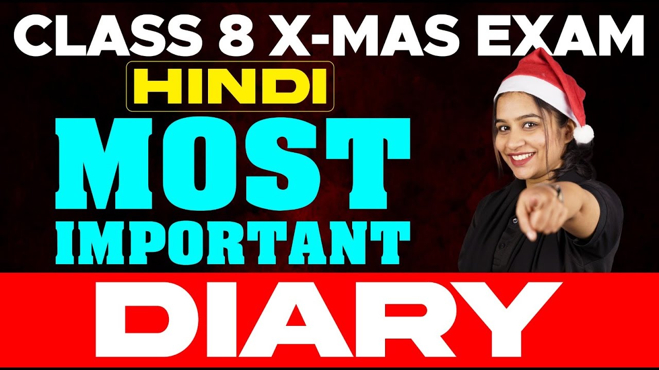 Class 8 Christmas Exam | Hindi Most Importand Diary | MS SOLUTIONS