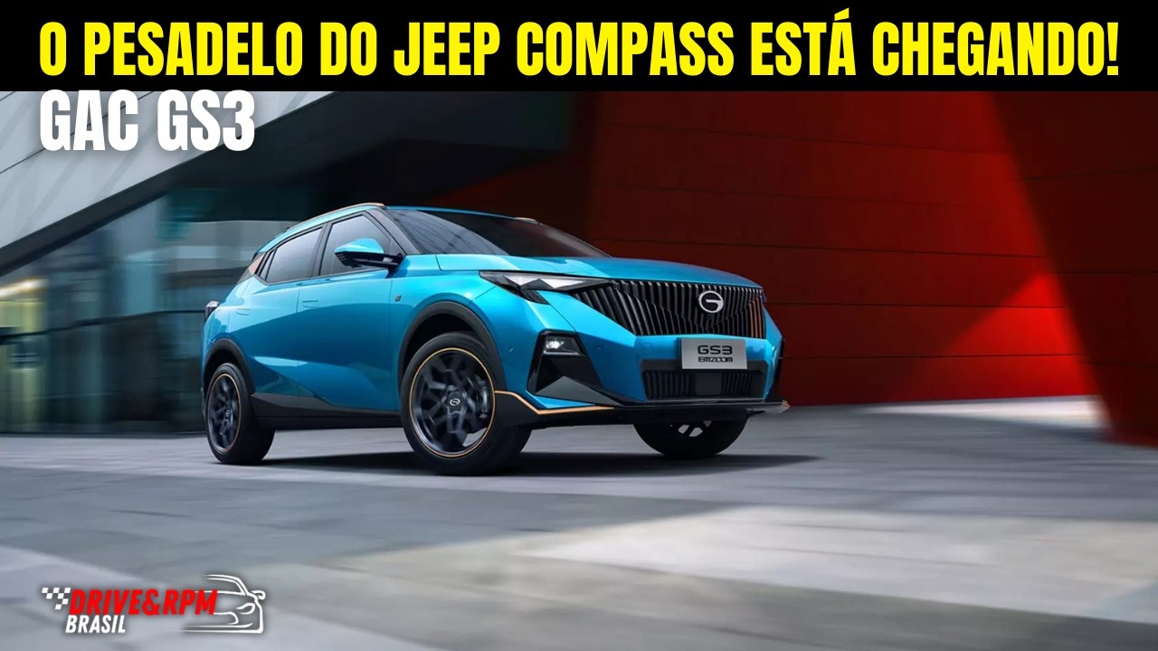 JEEP COMPASS JÁ ERA? Novo GAC GS3 Humilha com 177cv e Preço de Renegade!
