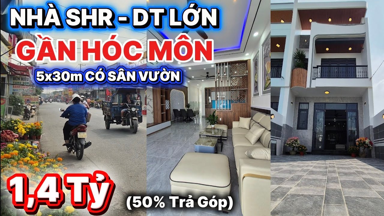 Nhà 5x30m Đức Hòa sát Hóc Môn – Có Sân Vườn 🌿 Chỉ 5 Phút Về TP.HCM!