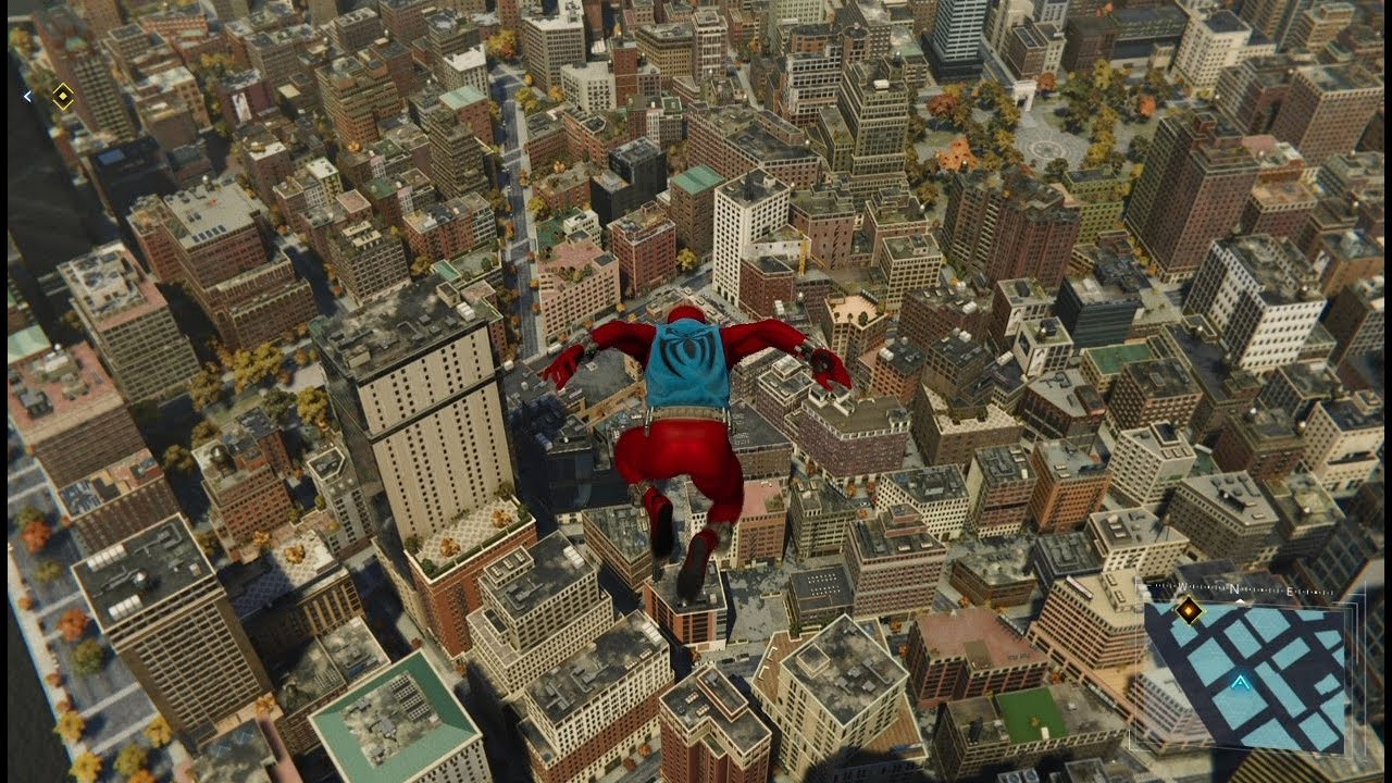 【スパイダーマン】ニューヨークを飛び回る動画【PS4】