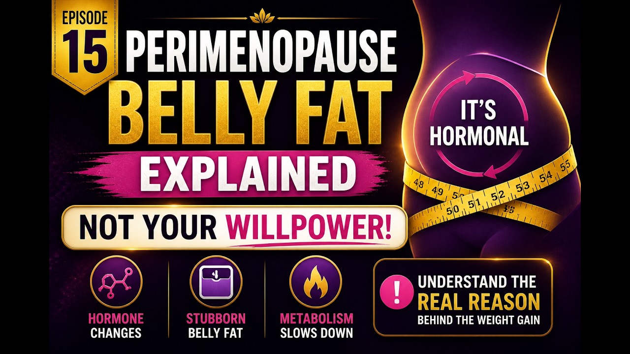 Episode 15 Perimenopause Belly Fat Explained | It’s Hormonal, Not Your Willpower  