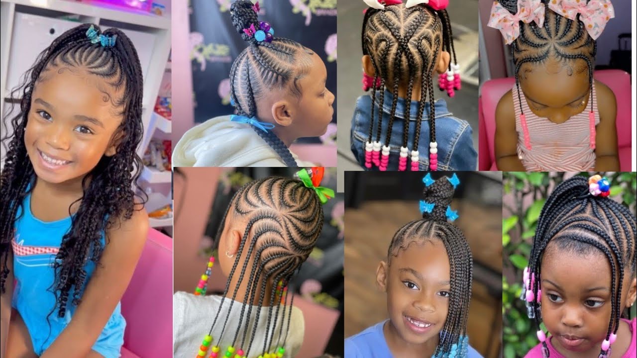 🔥💯2025 Best Little Girls Cornrow Braids Hairstyles Ideas | Cute kids Hairstyles ❤️💯 #hairstyles