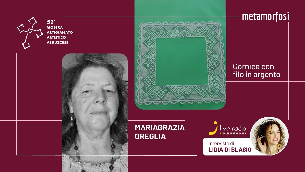 METAMORFOSI Mariagrazia Oreglia - Cornice con filo in argento | JLIVE RADIO