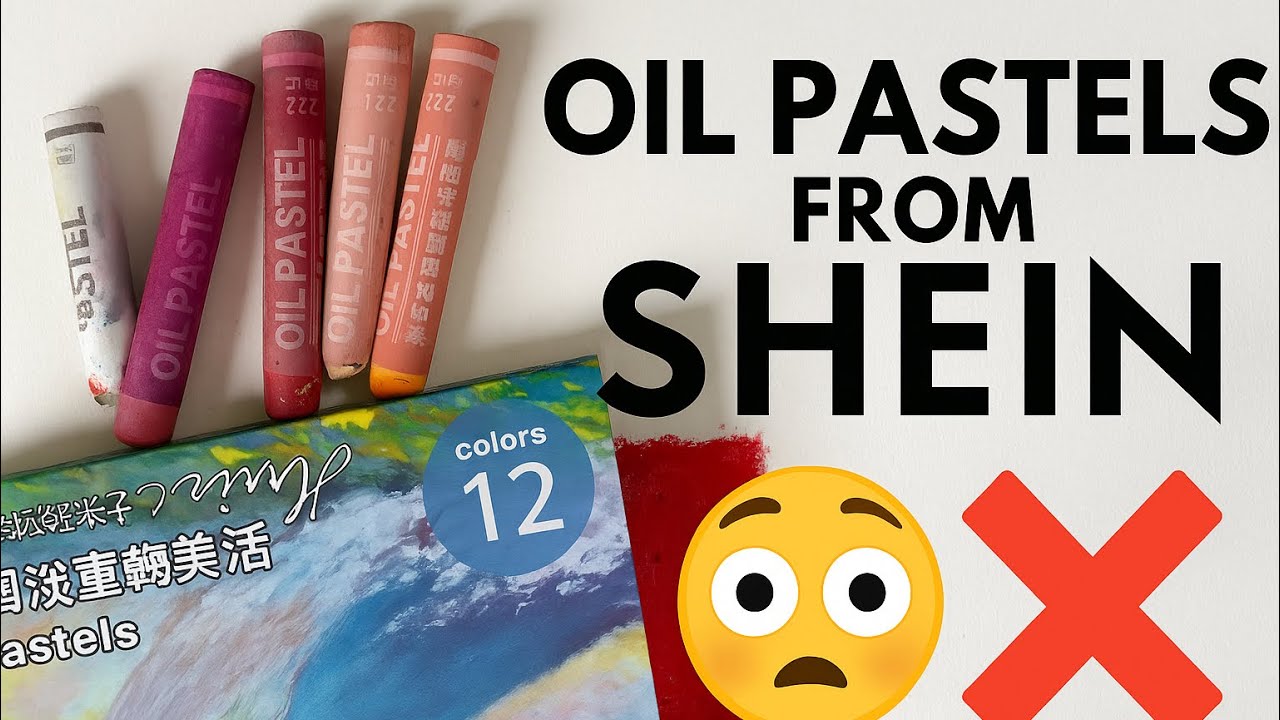 Trying Cheap Oil Pastels from Shein ✨ Full Review + Drawing 🎨 