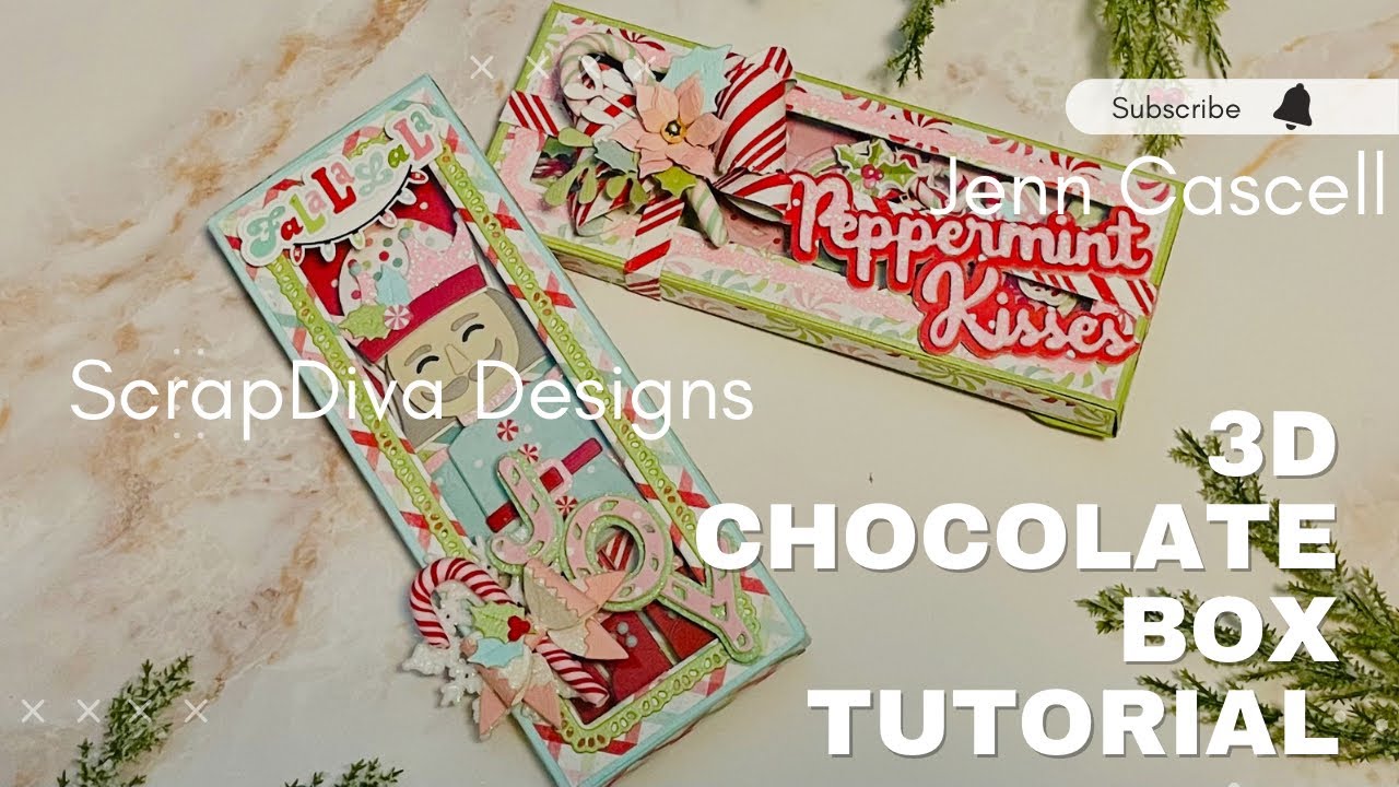 Tutorial! Scrapdiva Designs 3D Chocolate Box @ScrapDiva29
