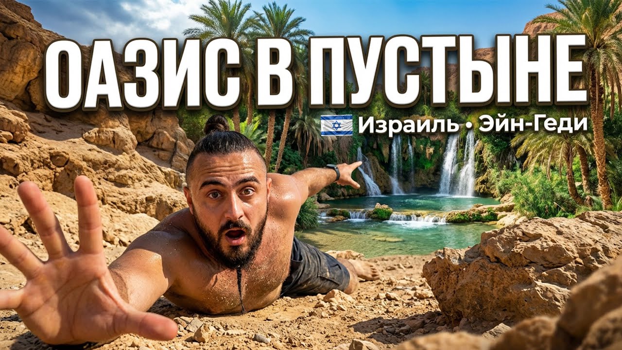 Наткнулся на настоящий оазис в пустыне Иудеи и Самарии! Эйн-Геди в Израиле