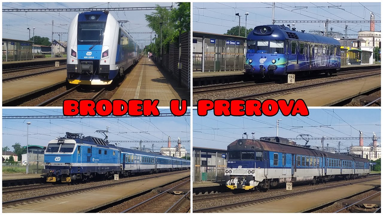 Vlaky Brodek u Přerova • 13.6.2023