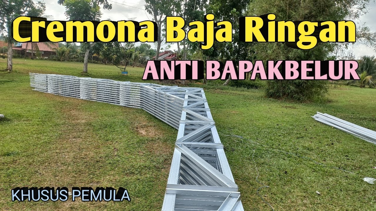 Pasang Baja Ringan Taso Cremona Baja Ringan 14,20 Setelah Di Rakit