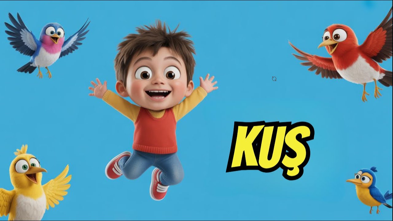 Mini Mini Bir Kuş melodisiyle çocuklar için eğlenceli eğitim 🐥