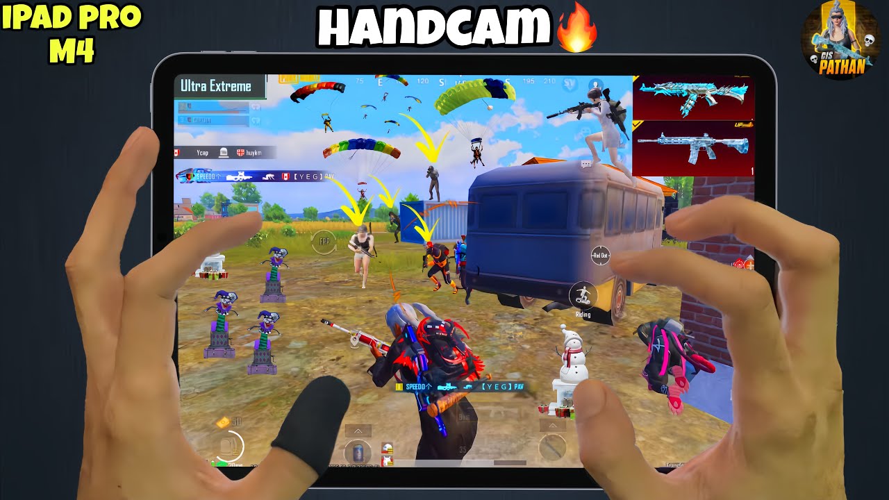 iPad Pro m4 😍 PUBG HANDCAM Smooth + 120 FPS 🔥 pubg test / Gameplay/ Best sensitivity