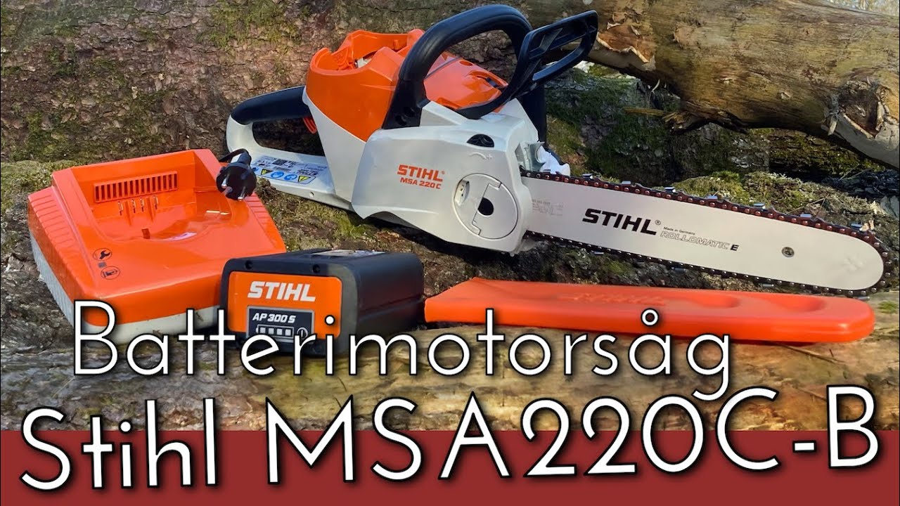Vi har skaffat en Stihl MSA 220C-B batterisåg