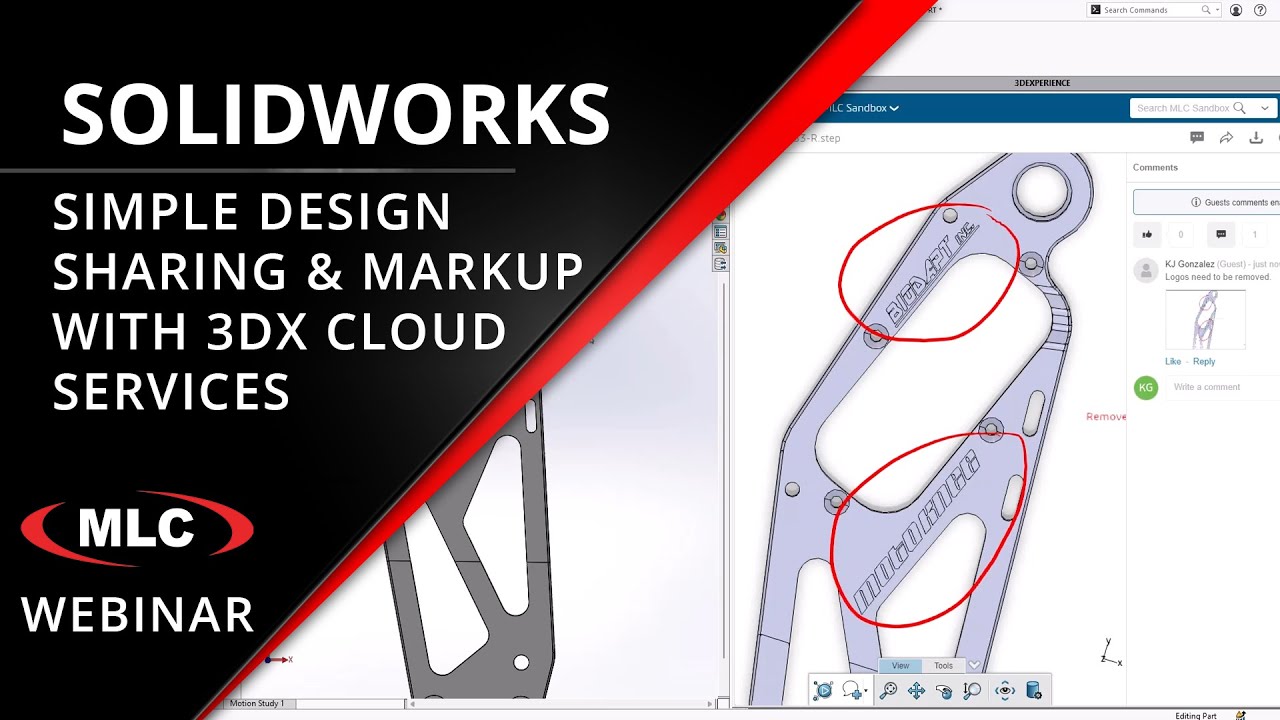 Простой обмен проектами и разметка — вебинар по облачным сервисам SOLIDWORKS на платформе 3DEXPER...