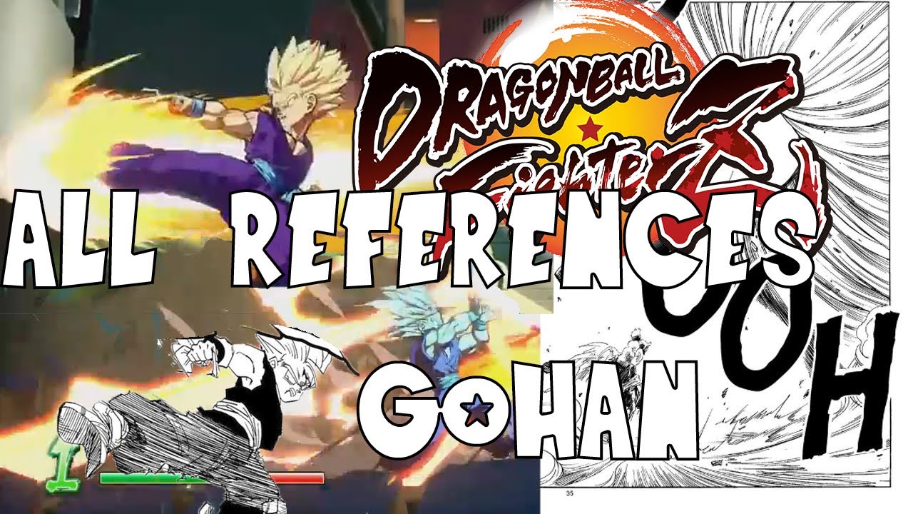 All Gohan Manga/Anime References Dragon Ball FighterZ