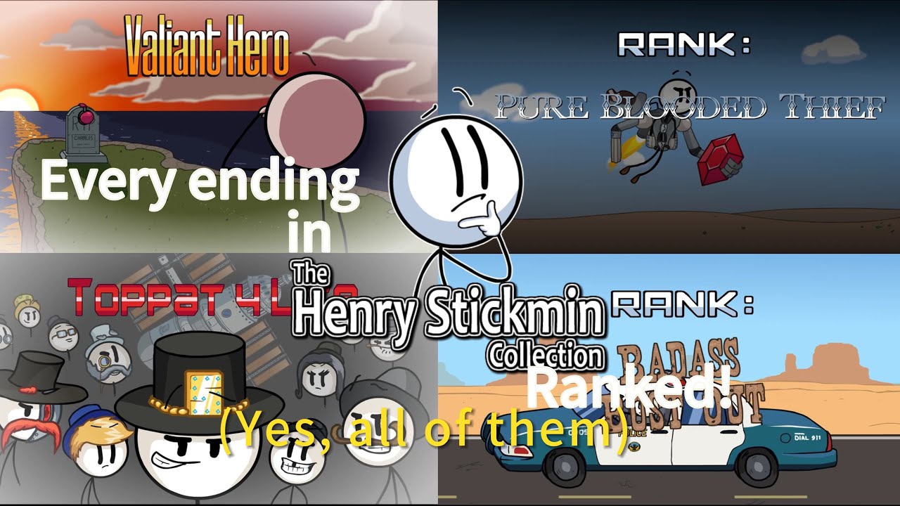 Every ending in the Henry stickmin collection ranked (yes, all of them)