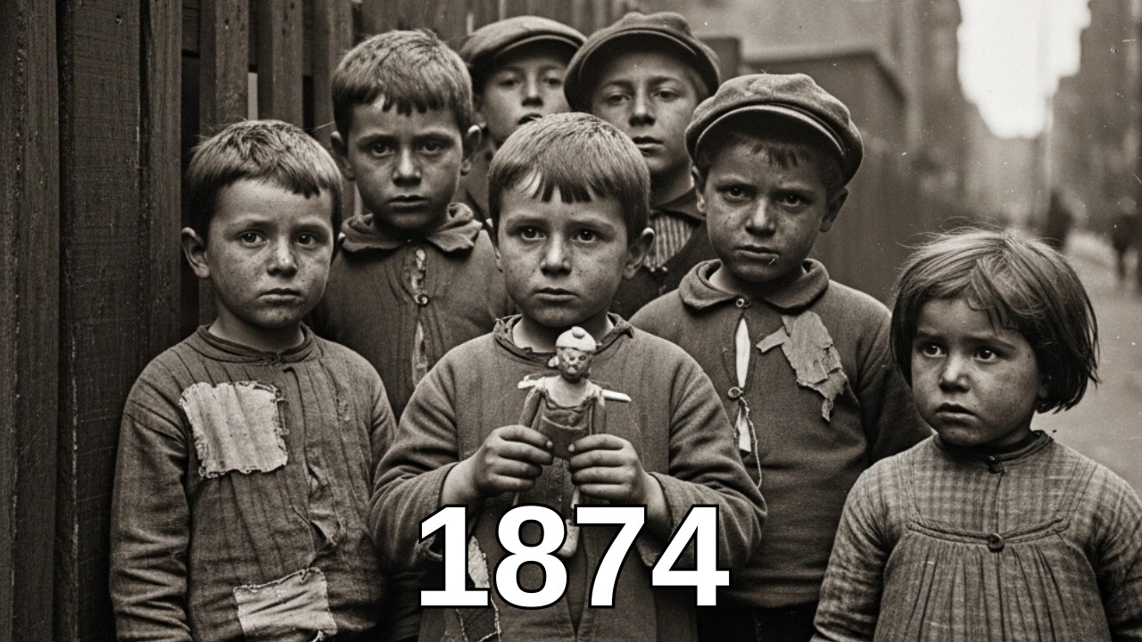 Записи о детях, не имевших данных о рождении, за 1874 год.