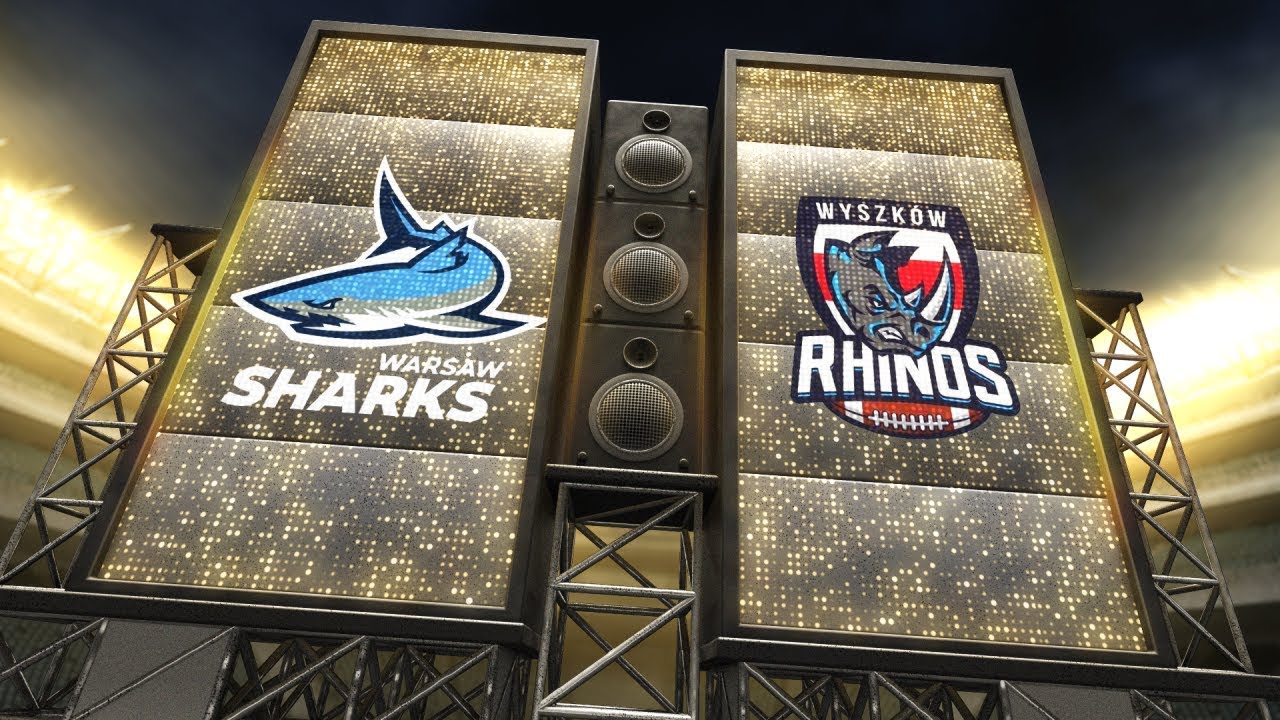 Skrót Meczu Warsaw Sharks vs Rhinos Wyszków