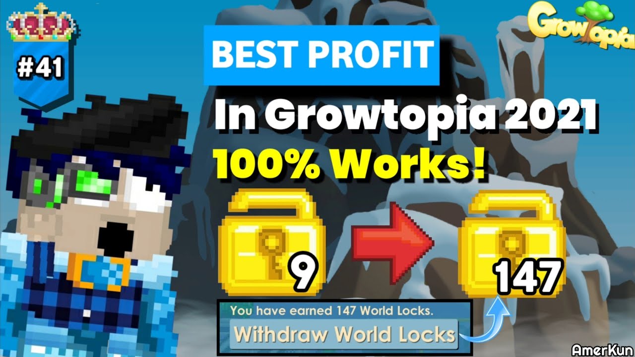 BEST PROFIT IN GROWTOPIA 2021!! 100% Work ( Super Easy! ) - Growtopia Profit #41 | GROWTOPIA