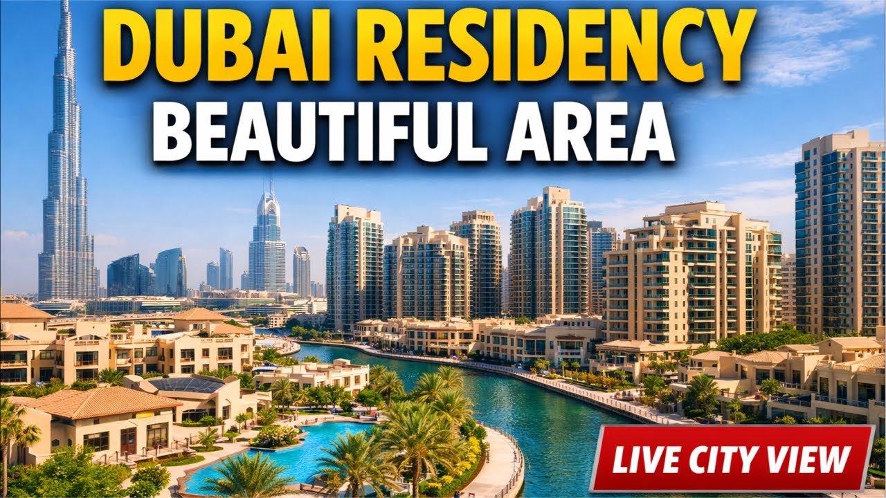🔴 LIVE Dubai Residency Beautiful Area 🇦🇪 | Peaceful Dubai Life | துபாய் குடியிருப்பு அழகான பகுதி