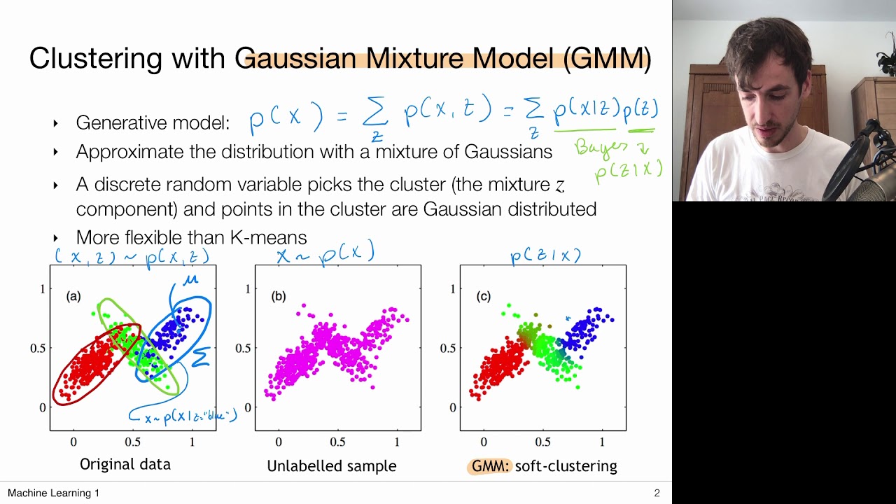 9.4 Gaussian Mixture Models And Expectation Maximization (UvA - Machine Learning 1 - 2020)